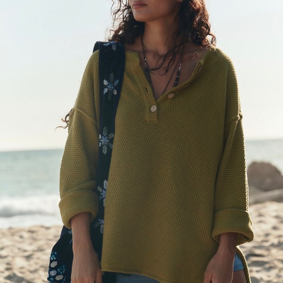 Free People Hailee Sweater Set in Moss Green SIZE XS - Picture 1 of 6